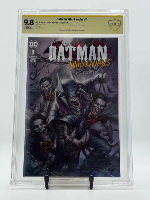 Batman Who Laughs #1 CBCS 9.8 Signed Lucio Parillo Variant Not CGC DC Comics