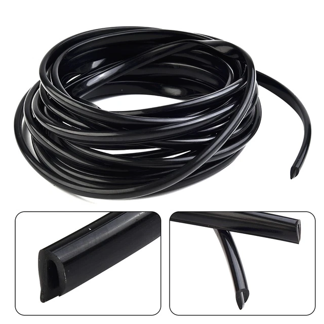 Garniture De Bord En Caoutchouc U Canal 6,5ft - Protection Pour Bords Métalliques Et Verre