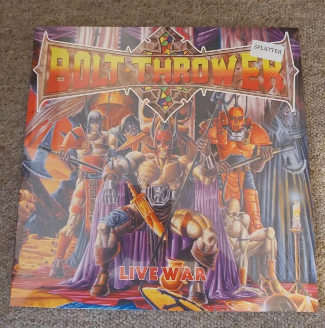 Bolt Thrower Live War Earache Rare Ltd Splatter Vinyl Lp Uk Like New Death Metal