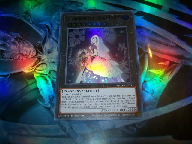 Teardrop the Rikka Queen 1st Edition Ultra Rare MAZE-EN053 Yu-Gi-Oh!