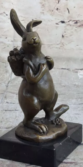 Bronze Bébé Jack Lapin Statue, Intérieur Extérieur Jardin Sculpture Œuvre