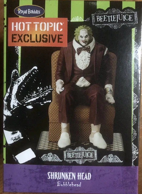 Royal Bobbles Beetlejuice Series Shrunken Head Guy Hot Topic Exclusive
