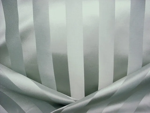 8-3/4Y Lee Jofa Seafoam Green Satin Faux Silk Satin Stripe Upholstery Fabric