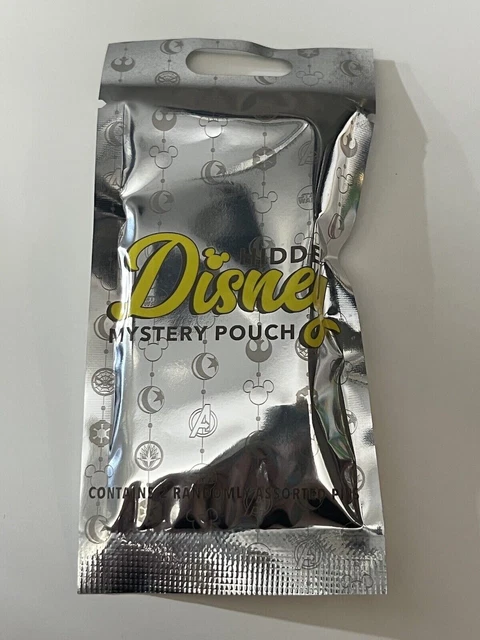 Disney Parks 2023 Hidden Disney Silver Pin Pack Pouch With Two Pins Unopened New