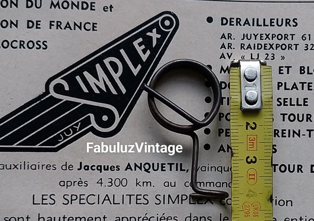 Dérailleur Vélo Vintage Simplex Juy - Made In France SGDG - Occasion