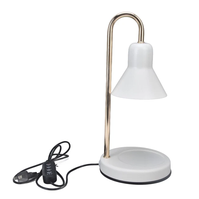 Lámpara calentadora de velas ajustable enchapada en metal con bombilla GU10 para enchufe de EE. UU.