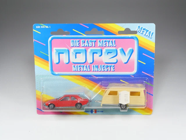 Miniature NOREV 1/43 - Attelage Talbot 1510 Et Caravane - Occasion