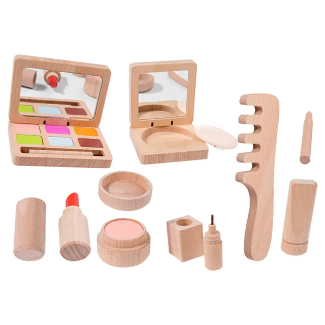Juguete cosmético de madera regalo de cumpleaños infantil para niñas juego de juguetes