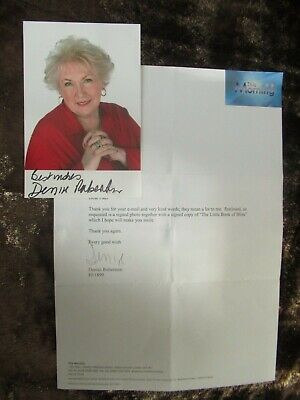 Denise Richardson This Morning Agony Aunt Hand Signed Photograph & Letter