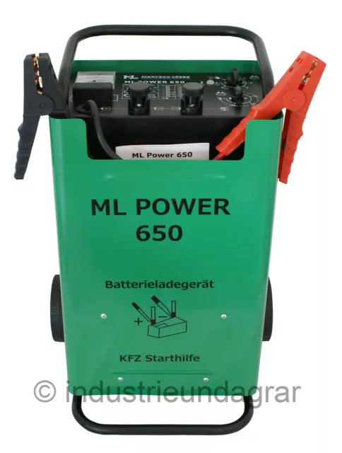 ML Power 650 Batterieladegerät KFZ Starthilfe Batterielader 12V 24V Ladegerät