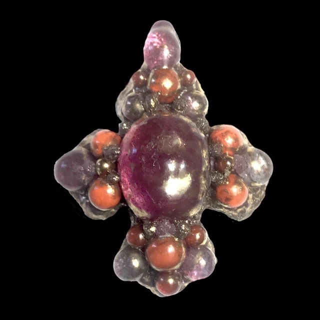 Pendentif Vintage émaillé Limoges Jacqueline Bobin - Pièce Unique - Occasion