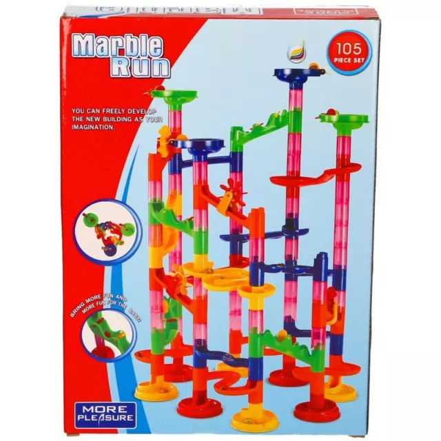 102 Pcs Marble Run Race Set Construction Building Blocks Toy Game Track Kid Maze