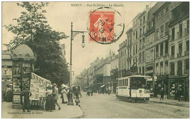 54 . n°36845.nancy.rue st dizier.le market.tramway