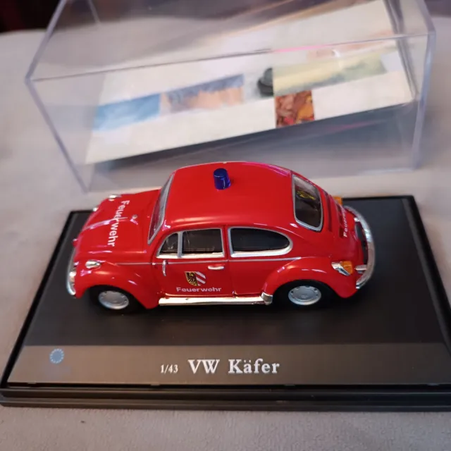 Modellauto VW Käfer Peace & Love mit Rückziehmotor - Unikum