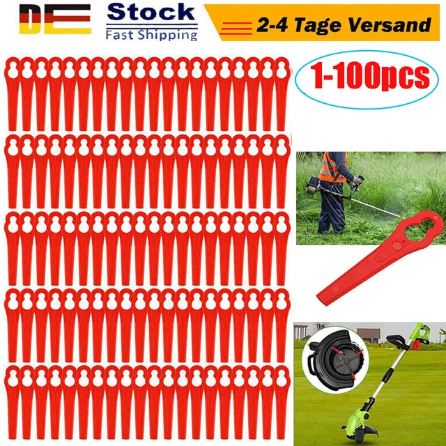 50 Stück Rasentrimmer Klingen Aus Kunststoff - Ersatz Für Flymo SimpliTrim & Gardena