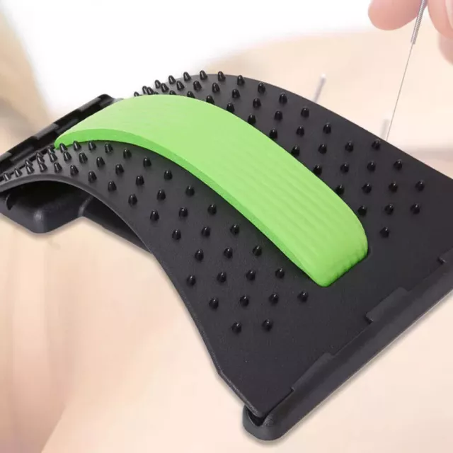 Adjustable Back Stretcher Lower Lumbar Pain Acupuncture Posture Relief Massager