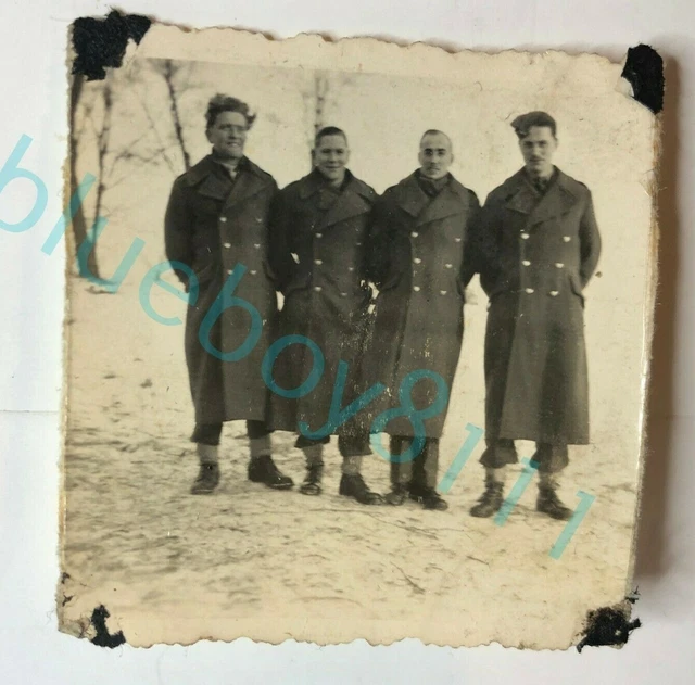 WW2 BRITISH PRISONERS of War POW's Soldiers In Snow Stalag XXID Poznan ...
