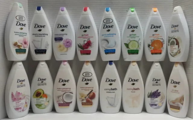Dove Body Wash Shower Gel Assorted 3 Scent (Create Your Own Combo) 16.9 oz  x 3