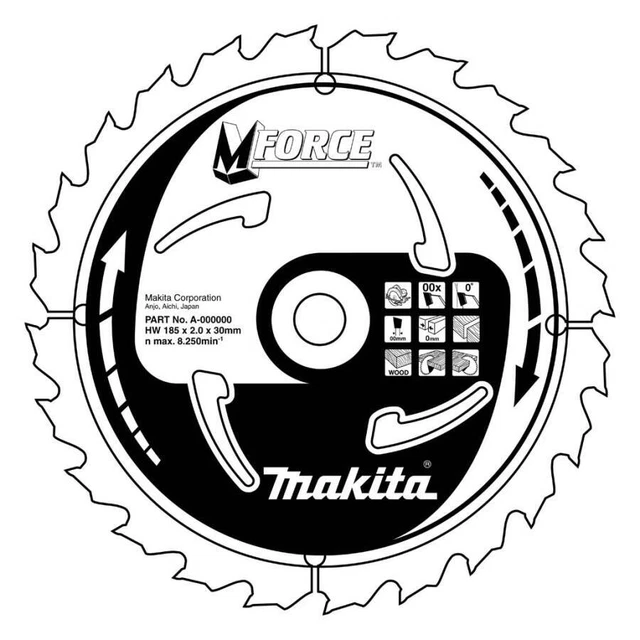 Lama Makita Mforce Hm 165x20 x 24 denti