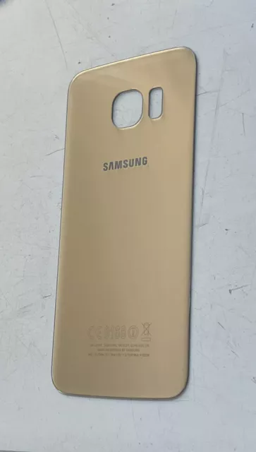 Original Samsung Galaxy S6 Edge G925F  Akkudeckel Backcover Gold Hinten Deckel