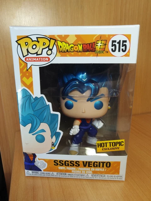 FUNKO POP SSGSS VEGITO metallic dragon ball super HOT TOPIC 515