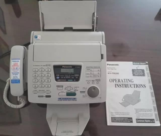 Panasonic KX-FM280 Multi-Function Plain Paper Fax Machine With Answering Machine