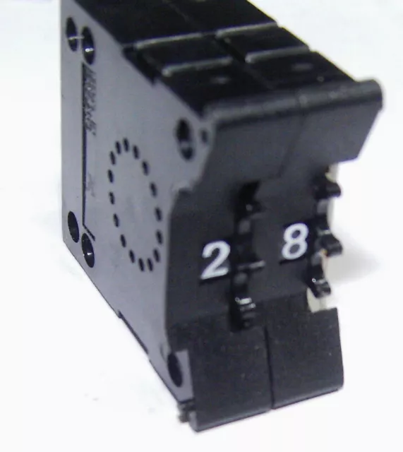 Hexadecimal thumbwheel switch RS 337-093 Apem SMFB16N1248 hex stackable 16 way 2