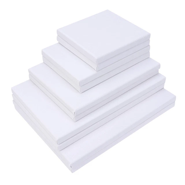 Lot De 10 Toiles 12x16 Pouces Pour Peinture - Coton, Vierges, Neuves