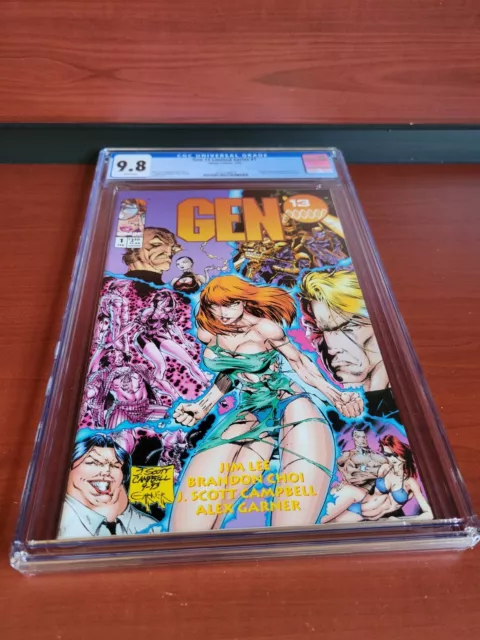 EXCELLENT!  Gen 13 #1 1994 Jim Lee J. Scott Campbell Image Comics CGC 9.8 GRADED