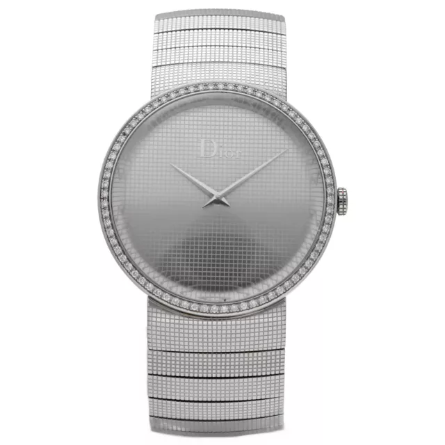 Christian Dior CD043111 Diamond Bezel Stainless Steel Dress Women's Watch
