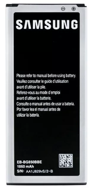 Original Samsung Galaxy Alpha Akku EB-BG850BBE G850F Accu Batterie 1860mAh