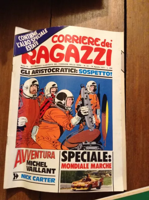 Corriere Dei Ragazzi N°33 1974 Albo Avventura Michel Vaillant 2