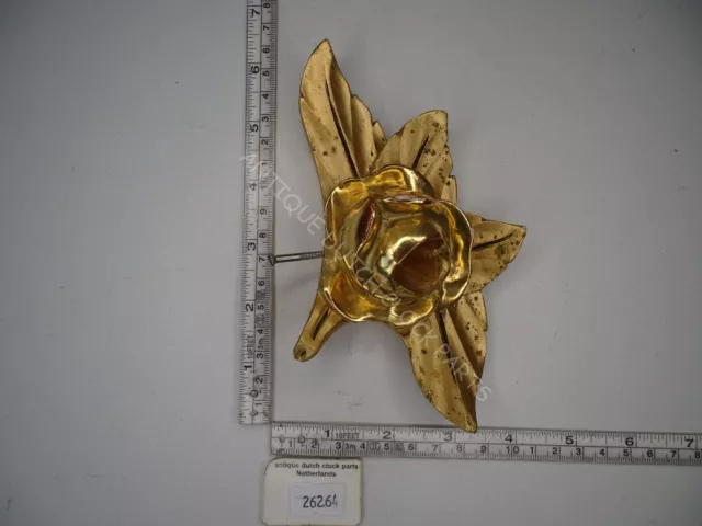Original Right Side Wood Gilded Ornament For Swedish Westerstrand Baroque Clock