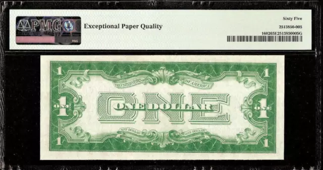 1928 B $1 Dollar Bill Silver Certificate Funnyback Note Gem Unc Money Pmg 65 Epq