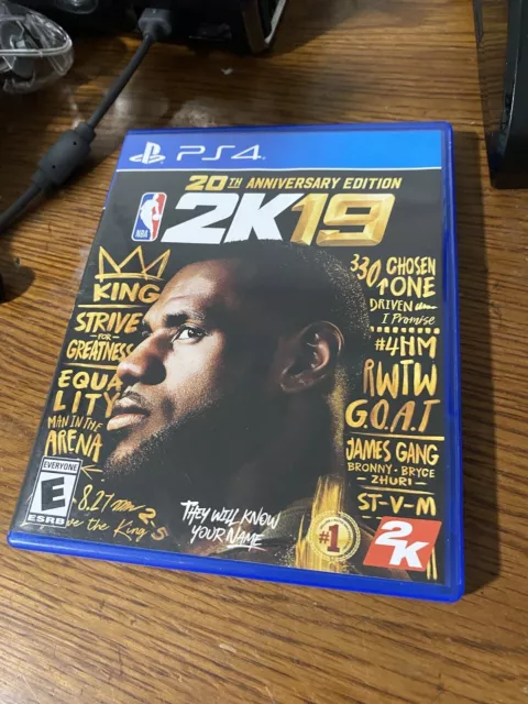 NBA 2K19 - 20th Anniversary Edition - Sony Playstation 4 PS4 Tested and Works
