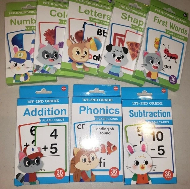 FLASH CARDS FOR Kids Toddlers Learning Educational Toys 4+ Year Olds 2