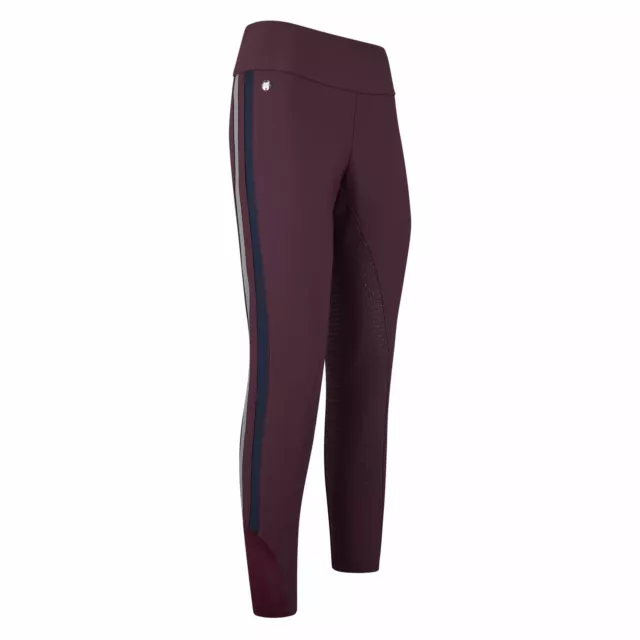 HV Polo Reithose, Reitleggings Madison Silikonvollbesatz, Plum, Gr. 36 oder 42