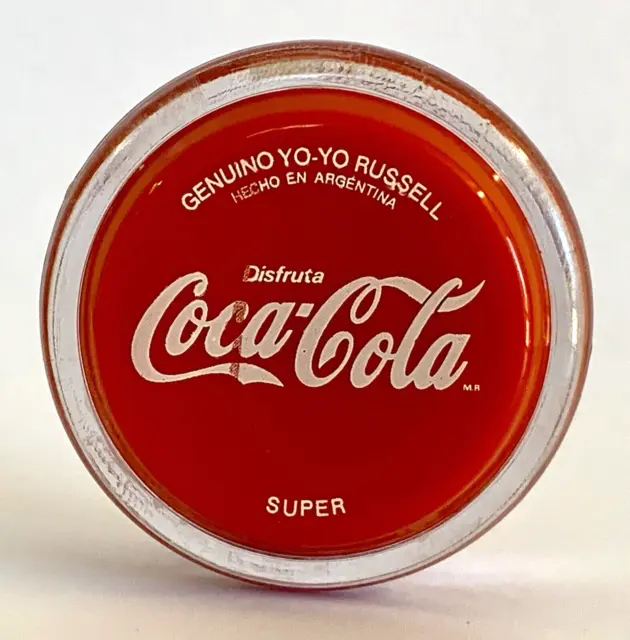 Genuine 80's Disfruta Coca-Cola Russell "SUPER" Coke YO-YO With Clear Rim 2