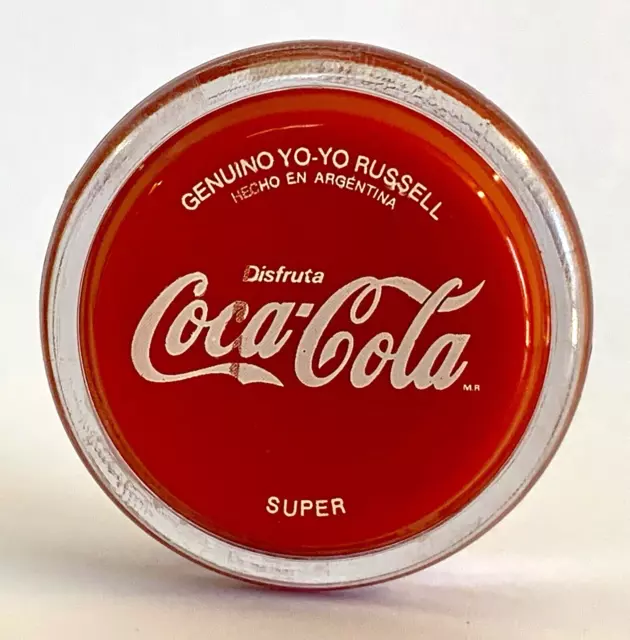 Genuine 80's Disfruta Coca-Cola Russell "SUPER" Coke YO-YO With Clear Rim 2