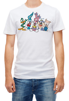 Piccolo Toon Avventure Cartoon Personaggi, Uomo Manica Bianca T-Shirt K1027