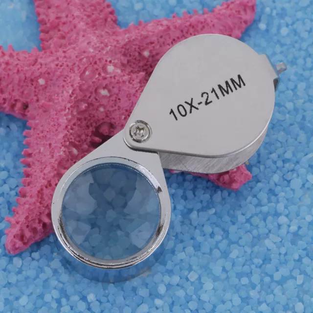 21mm 30X/10x Magnifying Loupe Jewelry Eye Glass Magnifier Jewelers Loop Pocket