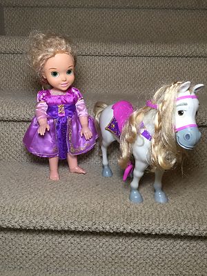 My First Disney Princess Rapunzel Doll & Maximus Horse, Tangled, Toddler 16" 12