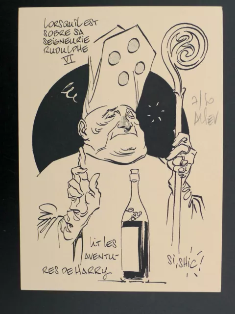 CP carte postale SEVERIN Rudulphe VI signée et numéroté