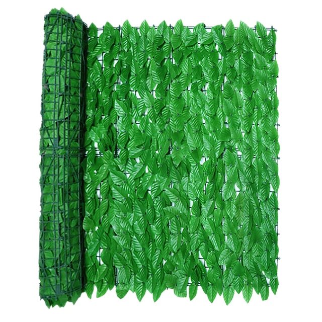 1*3m Künstliche Efeu Hecke Sichtschutz Windschutz Balkonverkleidung Blätterzaun