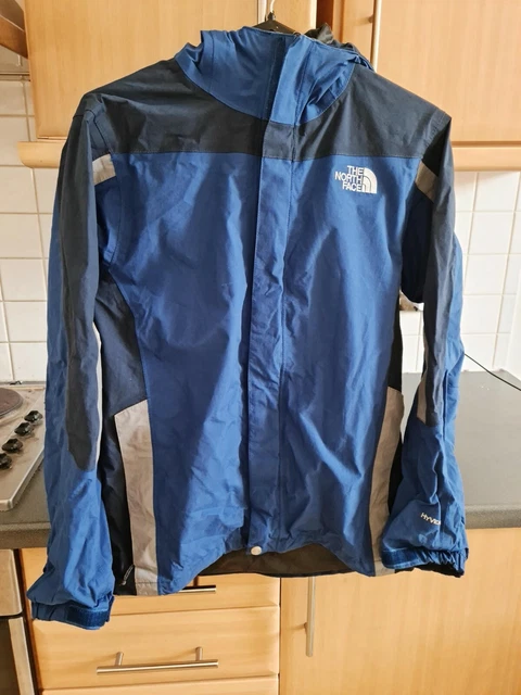 Coppotto antipioggia The North Face Hyvent uomo taglia piccola blu cerniera intera 4