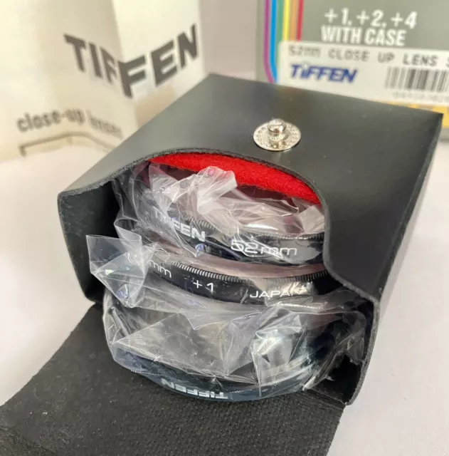 Tiffen Close Up Lens Set +1 +2 +4 With Case NIB