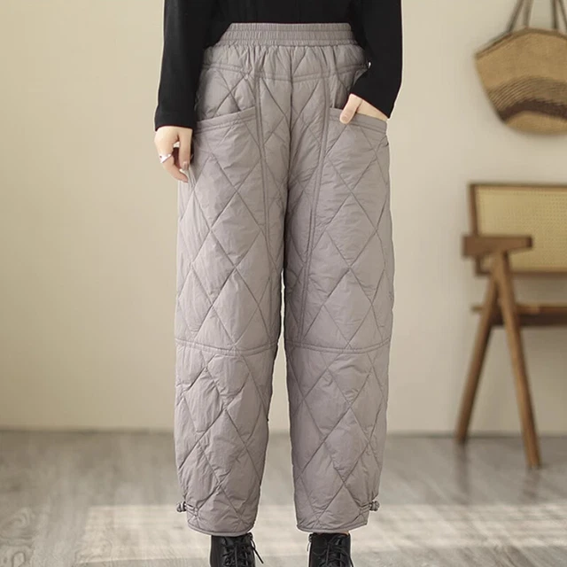 Pantalon Doudoune Femme Conique - Chaud Et Matelassé - Taille élastiquée - Multicolore - Neuf Avec étiquettes