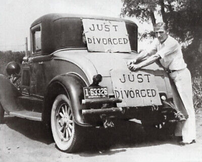 Antique Divorce Photo 191b Odd Strange & Bizarre