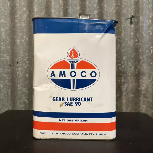 Amoco 1 Gallon  Vintage Australian Oil Tin