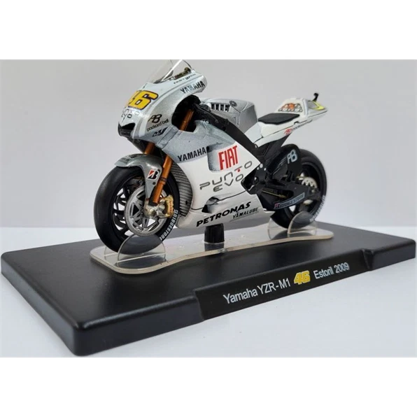 Atlas Edition 1:18 Modèle Moulé Yamaha YZRM1 2009 Estoril Valentino Rossi NR022